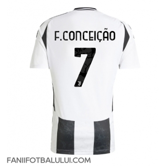 Juventus Francisco Conceicao #7 Tricou Fotbal Replică 2024-25 Barbati Acasa
